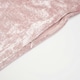 image 3 of OHS 2 x Luxury Plain Crushed Velvet Cushion Covers, 45x45cm - Blush Pink