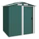 image 1 of Outsunny 5ft x 4.3ft Outdoor Metal Storage Shed with Sliding Door Sloped Roof