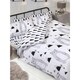image 1 of PriceRightHome Scandi Bear Duvet Cover Set - Grey/Black/White - Junior | Grey | Toddler