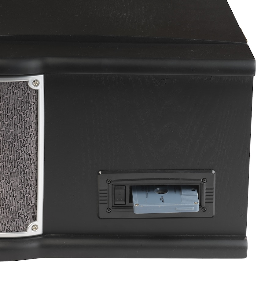 image 1 of Denver 9-in-1 Retro Vintage DAB Bluetooth Wooden Radio Record Player - MRD-51BT | Black | Black