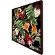 image 1 of Tropical flowers & plant leaves (Picutre Frame) Brown | XL