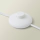 image 3 of ValueLights Clipper Painted Natural Floor Lamp with Large Grey Drum Shade and LED Bulb