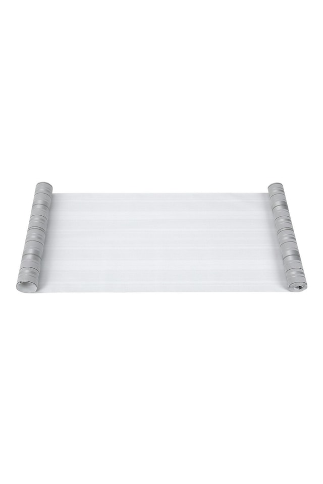 image 1 of Living and Home Modern Metallic Silver and Grey Striped Wallpaper - 950*53cm | Grey