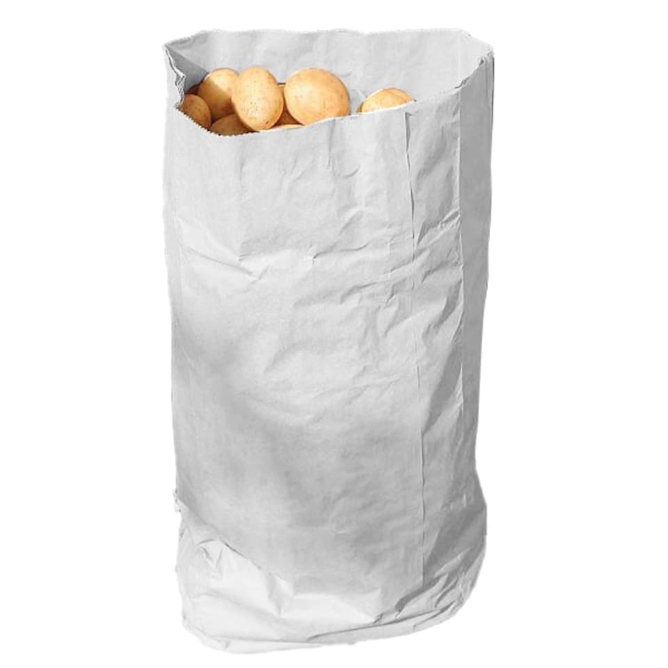 image 1 of Gardening Naturally White Paper Potato Sack 25KG