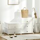 image 6 of HOMCOM 6 Tier Shoe Rack Plastic Storage Cabinet Modular Shoe Tower White 