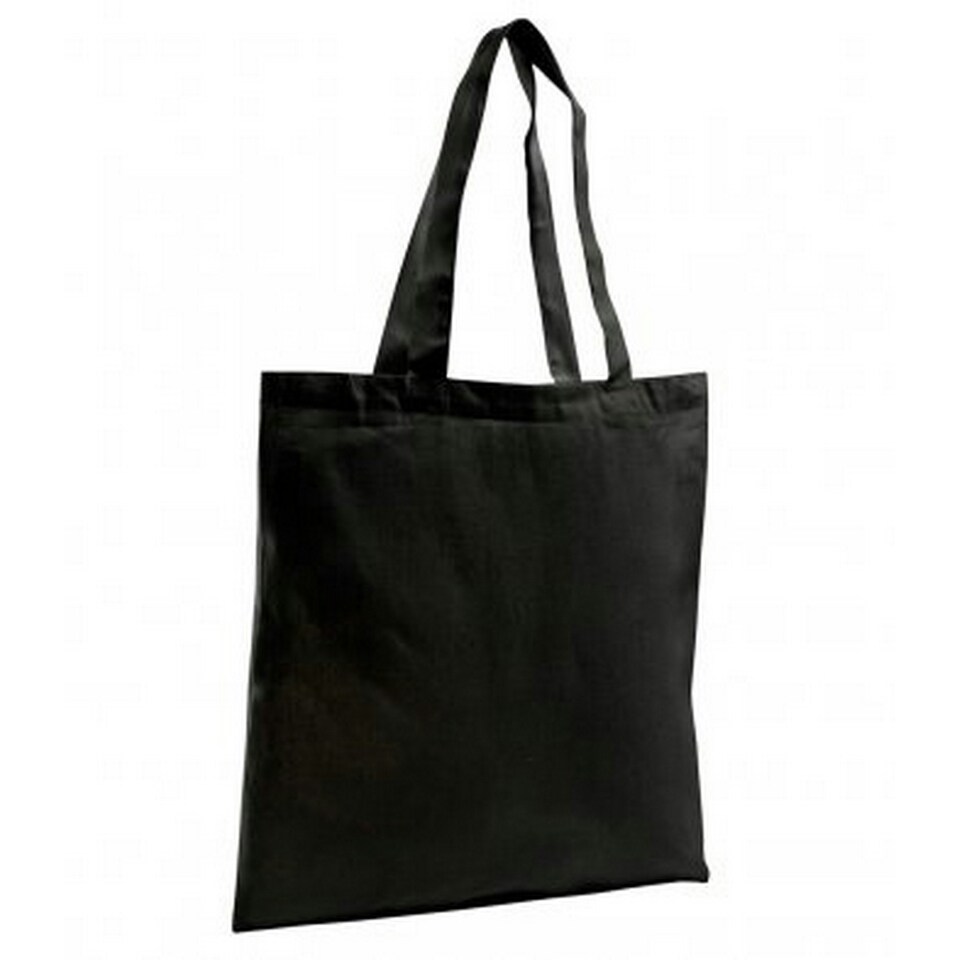 image 1 of SOLS Zen Organic Cotton Tote/Shopper Bag - Black - One Size Black