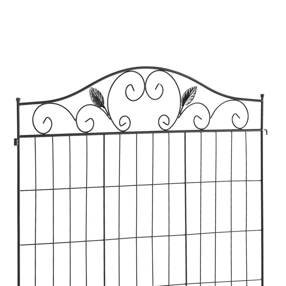 image 1 of Outsunny Garden Decorative Fence 4 Panels 44in x 12ft Steel Wire Border Edging