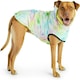 image 4 of GF Pet Dog Raincoat Elasto-Fit Reversible Coat for Dogs Waterproof Hooded Jacket - Neon Aqua & Iridescent - Medium