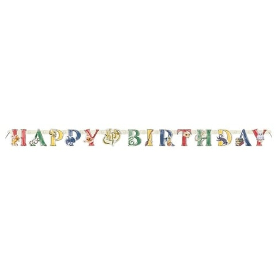 image 1 of Harry Potter Happy Birthday Cardboard Letter Banner 182cm