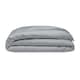 image 1 of Belledorm 400 Thread Count Egyptian Cotton Oxford Duvet Cover - Platinum - Double