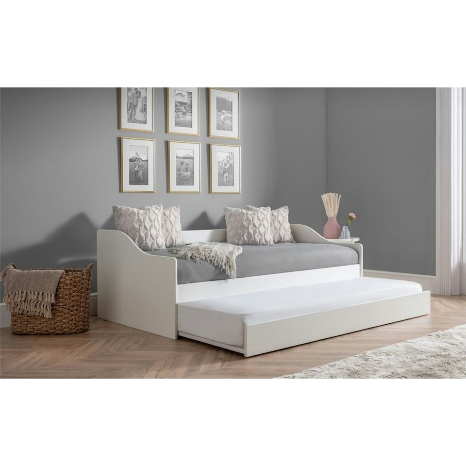 image 1 of Premier Surf White Day Bed Single 3ft (90cm) + Pull Out Bed (Guest Bed)
