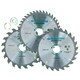 image 2 of 184mm TCT Circular Saw Blades Coarse - Fine 20 24 40 Teeth + Adaptor Rings 60pc