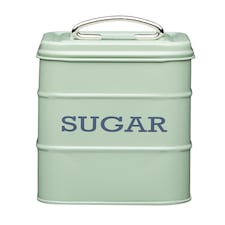 KitchenCraft Sugar Canister Green Metal