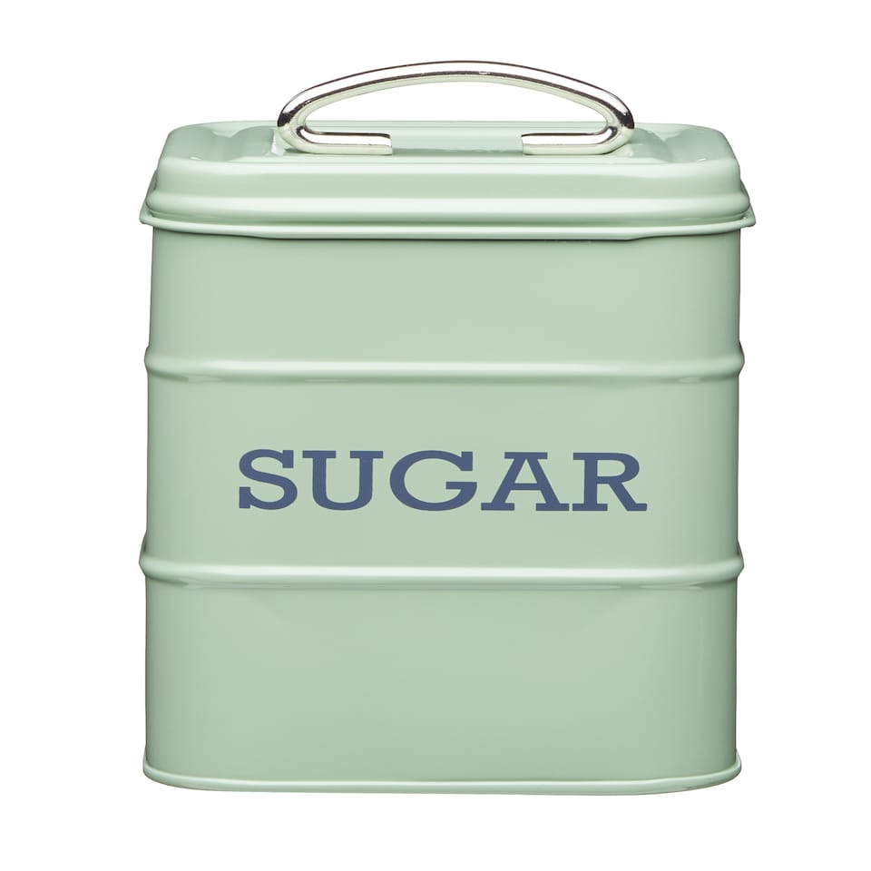 image 1 of KitchenCraft Sugar Canister Green Metal