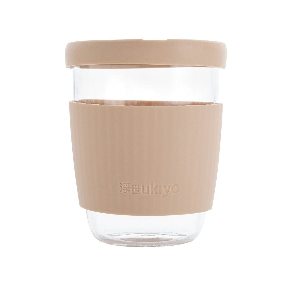 image 1 of Ukiyo 360ml Borosilicate Glass Cup - Brown - One Size