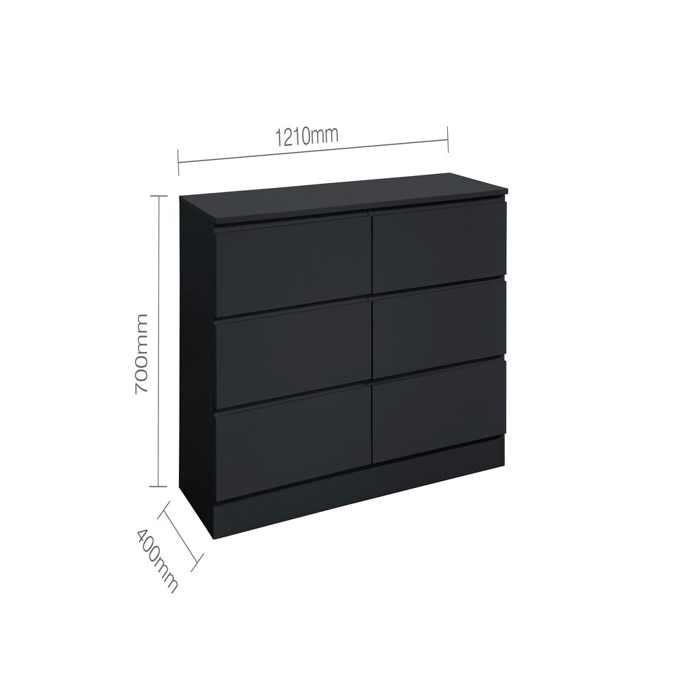image 1 of Oslo 6 Drawer Chest