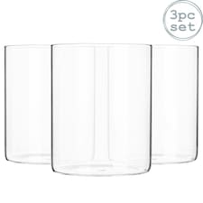 Argon Tableware Scandi Storage Jars - No Lids - 750ml - Pack of 3