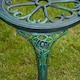 image 6 of Cast Aluminium Garden Bench Metal Frame 2 Seater Patio Chair Outdoor Seating Green