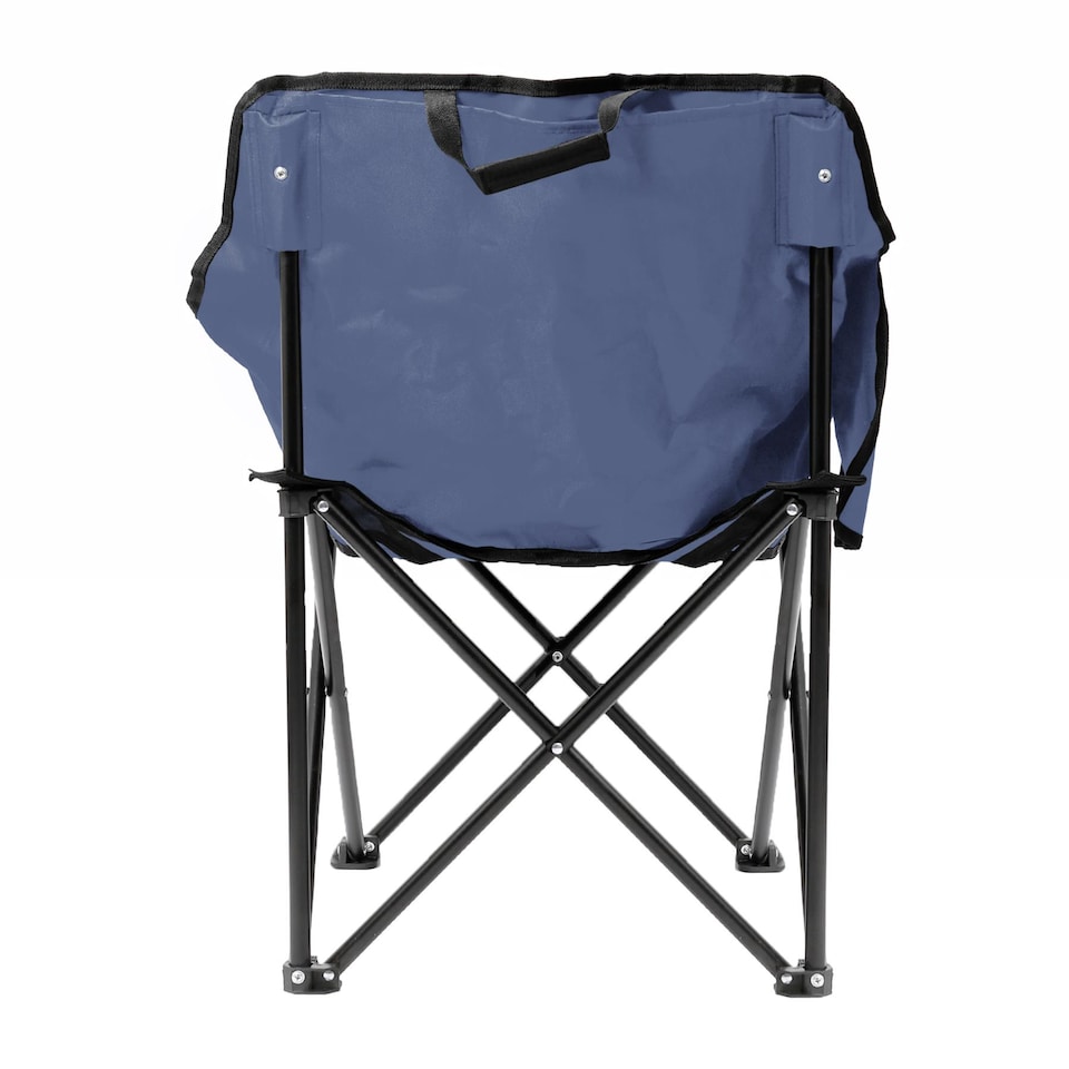 image 1 of Harbour Housewares Premium Folding Camping Chairs with Pockets & Carry Bag - Navy - Pack of 2 | Blue | Navy