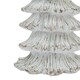 image 3 of Medium Snowy Fir Tree Sculpture - Resin - L14 x W14 x H25 cm - White
