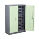 image 1 of Clear 75 Drawers Parts Cabinet Storage Unit with Metal Door
