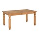 image 1 of Corona 5 feet Dining Table - L92 x W152 x H75.5 cm - Distressed Waxed Pine Brown
