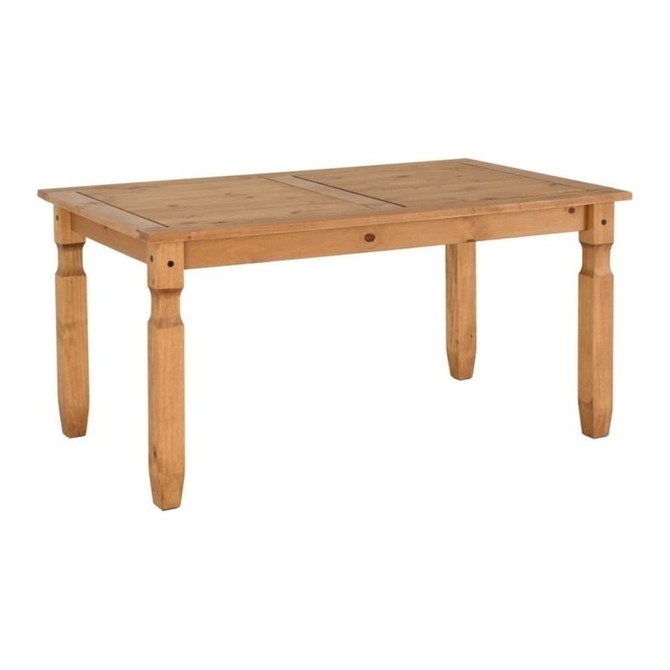 image 1 of Corona 5 feet Dining Table - L92 x W152 x H75.5 cm - Distressed Waxed Pine Brown