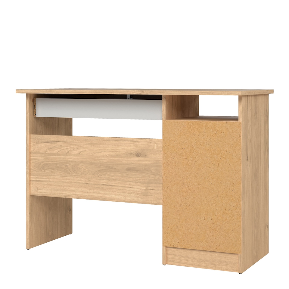image 1 of Function Plus 4 Drawer Desk Handleless Drawer in Jackson Hickory Oak