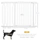 image 4 of PawHut Dog Gate Wide Stair Gate w/ Door Pressure Fit, 75-115W cm, White