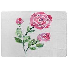 Rose Print (Rug) Pink | Large: 140x200cm