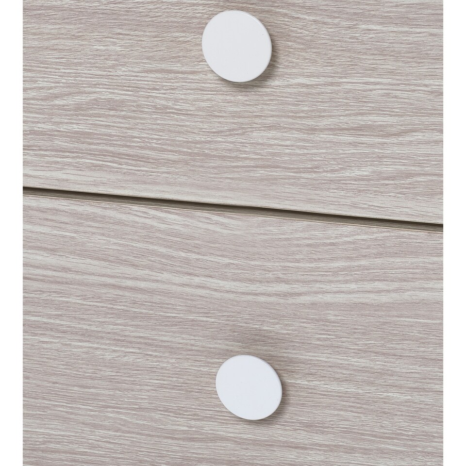 image 1 of Orpheus 90cm Single White and Wood Effect Treehouse Midsleeper Cabin Bed