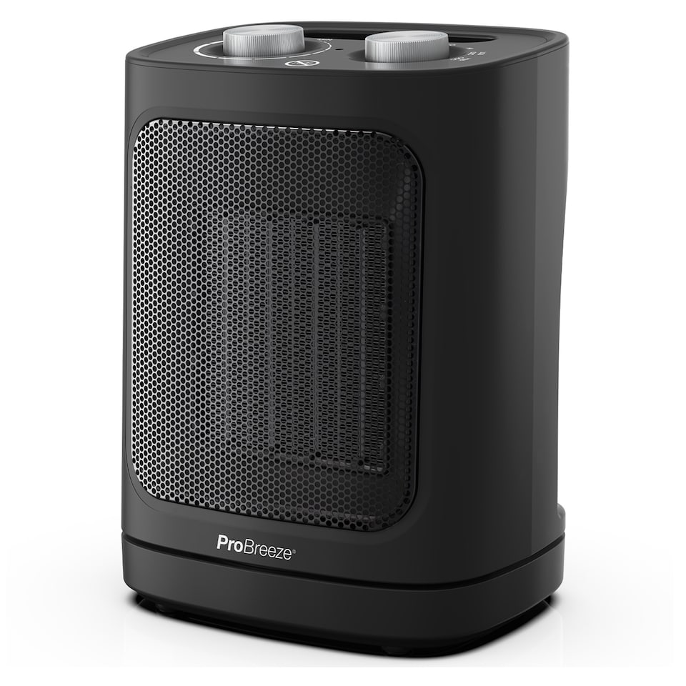 image 1 of Pro Breeze 1800W Mini Ceramic Fan Heater - Black