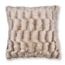 Soft Snug Fur Cushion - 43cm x 43cm Red