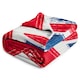 image 1 of Velosso Union Jack Flannel Throw - 127cm x 152cm Multi | Multi