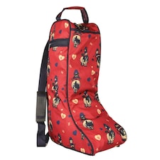 Hy Thelwell Collection Balancing Act Boot Bag - Red/Navy - One Size