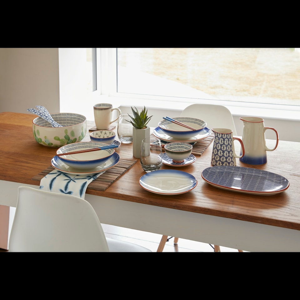 image 1 of Mikasa Salad Serving Bowl Multicolour Ceramic 24cm