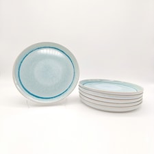 Reactive Blue Glaze Dinnerware Dinner Plate 6pc Set 27cm