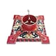 image 1 of Holly International Cast Iron Christmas Tree Stand for Real Trees up to 7ft - Victorian Red