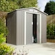 image 1 of Rowlinson Trentvale Metal Shed 6x4 Apex Roof