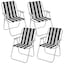 4 x Black & White Stripe - Selected