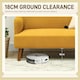 image 5 of HOMCOM 2 Seater Sofa with 21cm Thick Padding and Wood Legs, Yellow