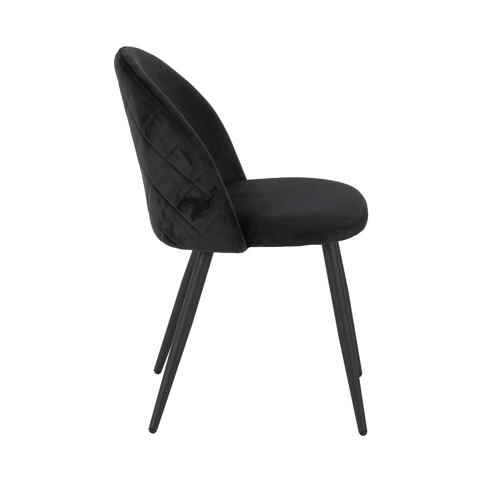 image 1 of Set of 4 Marlow Velvet Dining Chairs Grey