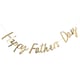 image 1 of Gold 'Happy Father's Day' Card Banner 2m