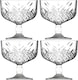 image 1 of Footed Ice Cream Sundae Dessert Glasses Cup Dish Bowl Fruit Cocktail Set | Clear | Set of 4 | Set of 4 | 4