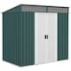 image 1 of Outsunny 6.5x4FT Garden Shed Lockable Metal Tool Shed Green