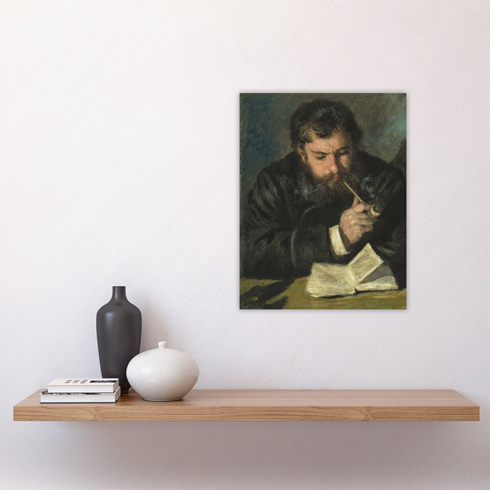 image 1 of Claude Monet Portrait Renoir Vintage Wall Art Poster Print 12X16"