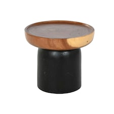 Side table Home ESPRIT Brown Black 39 x 39 x 35 cm N/A