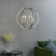 image 3 of Ritz 6 Light Ceiling Pendant Bright Nickel & Clear Faceted Acrylic, E14