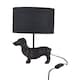image 2 of Ronnie - Dachshund Dog Lamp with Black Fabric Shade