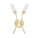 image 1 of ValueLights Maya Pair Brushed Gold 2 Arm Wall Light | Gold